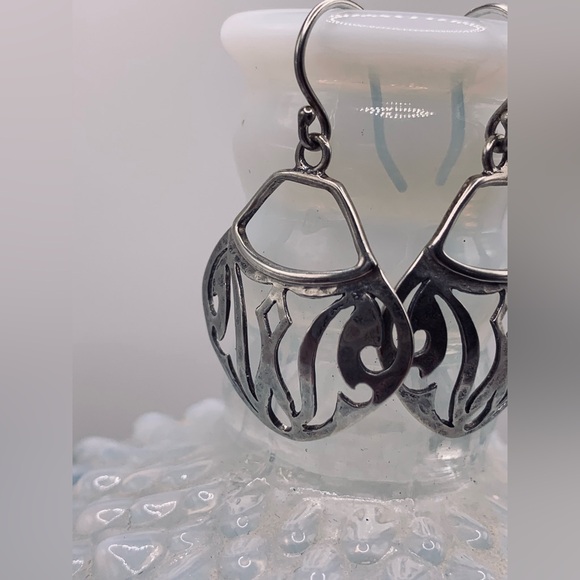 Silpada RARE HTF Sterling Parisian French Wire Earrings - Picture 4 of 14